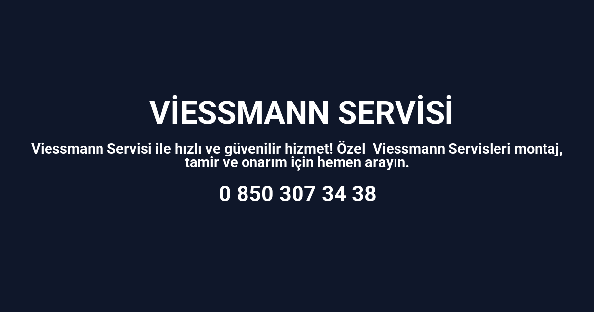İstanbul Viessmann Servisi